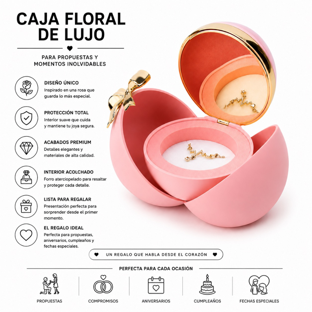 caja florar de lujo