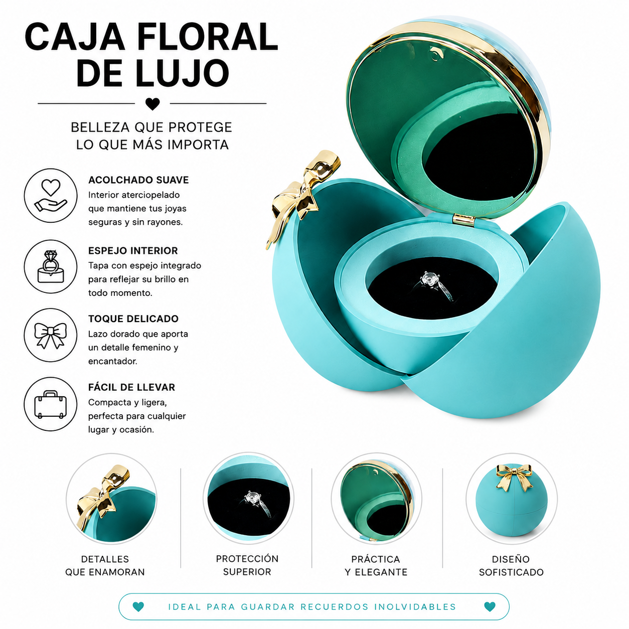 caja florar de lujo